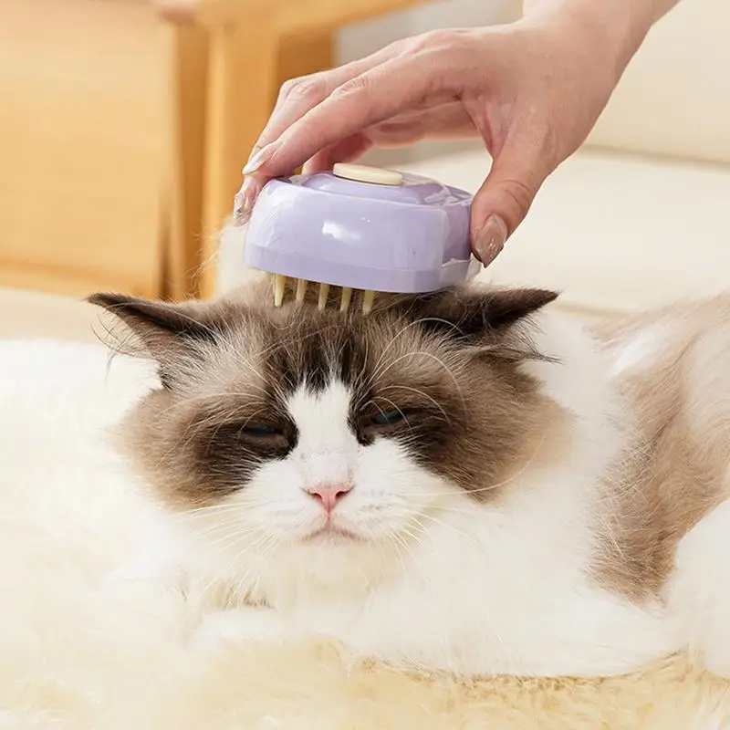 Spritz-peine para quitar el pelo para gatos, cepillo multifuncional para gatos, suministros de masaje para limpieza de gatos, removedor de pelo para perros, peine para el cuidado de mascotas