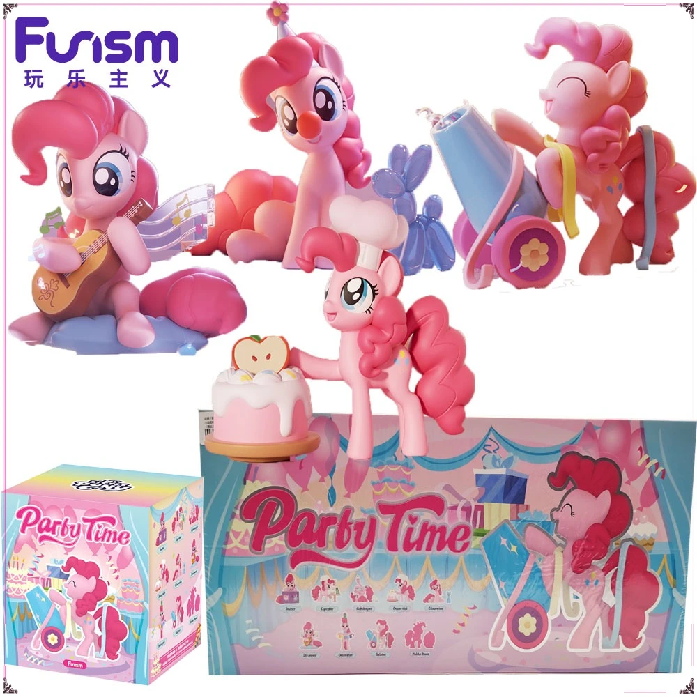 

New Original FUNISM My Little Pony Party Time Series Blind Box Classic Cartoon Anime Pinkie Pie Doll Decorative Model Toys Gifts