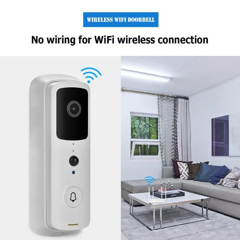 1~8PCS Wireless Doorbell 1080p Waterproof Night Digital Visual Intercom V30 Intelligent Doorbell New Tuya