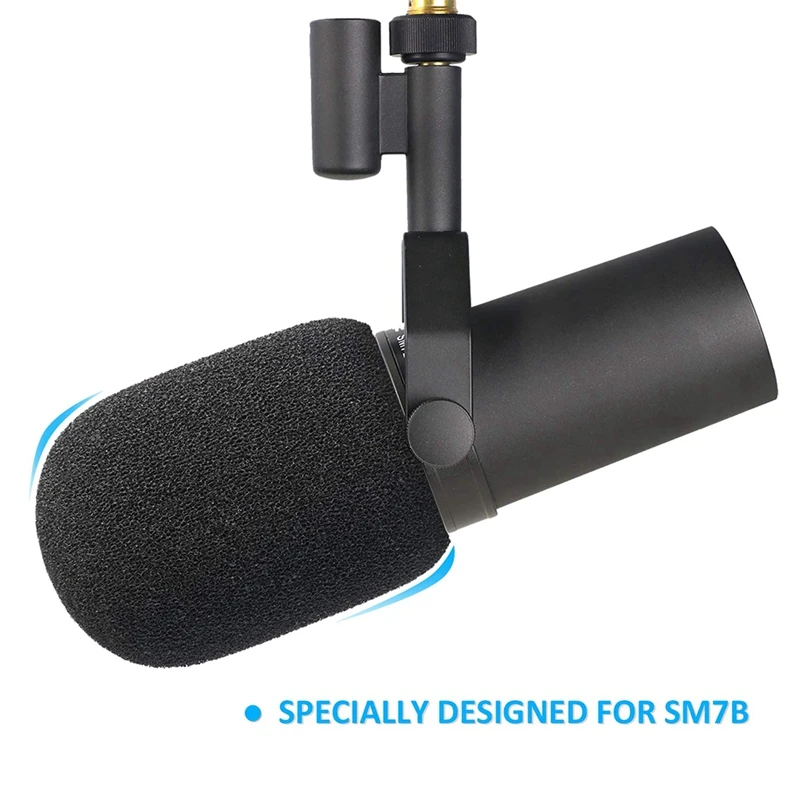 4Pcs Filter Windscreen Microphone Sponge Foam Cover For SHURE PGA27 PGA 27 SM7B SM 7B Mic Replacement Sponge Cover