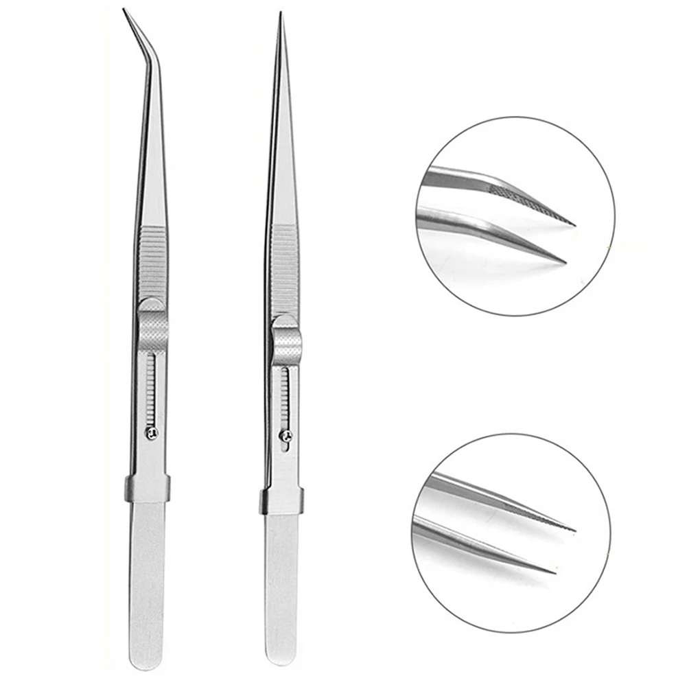 Strumento per la creazione di gioielli Pinzette per gioielli Componente Kit fai da te Strumento per la creazione di strumenti Strumenti di riparazione Acciaio inossidabile con chiusura a scatto