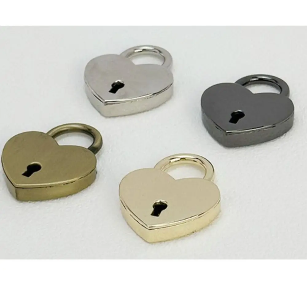 Wedding Diary Book Suitcase Jewelry Box Antique Style Heart Shape Padlock Key Lock Mini Padlocks