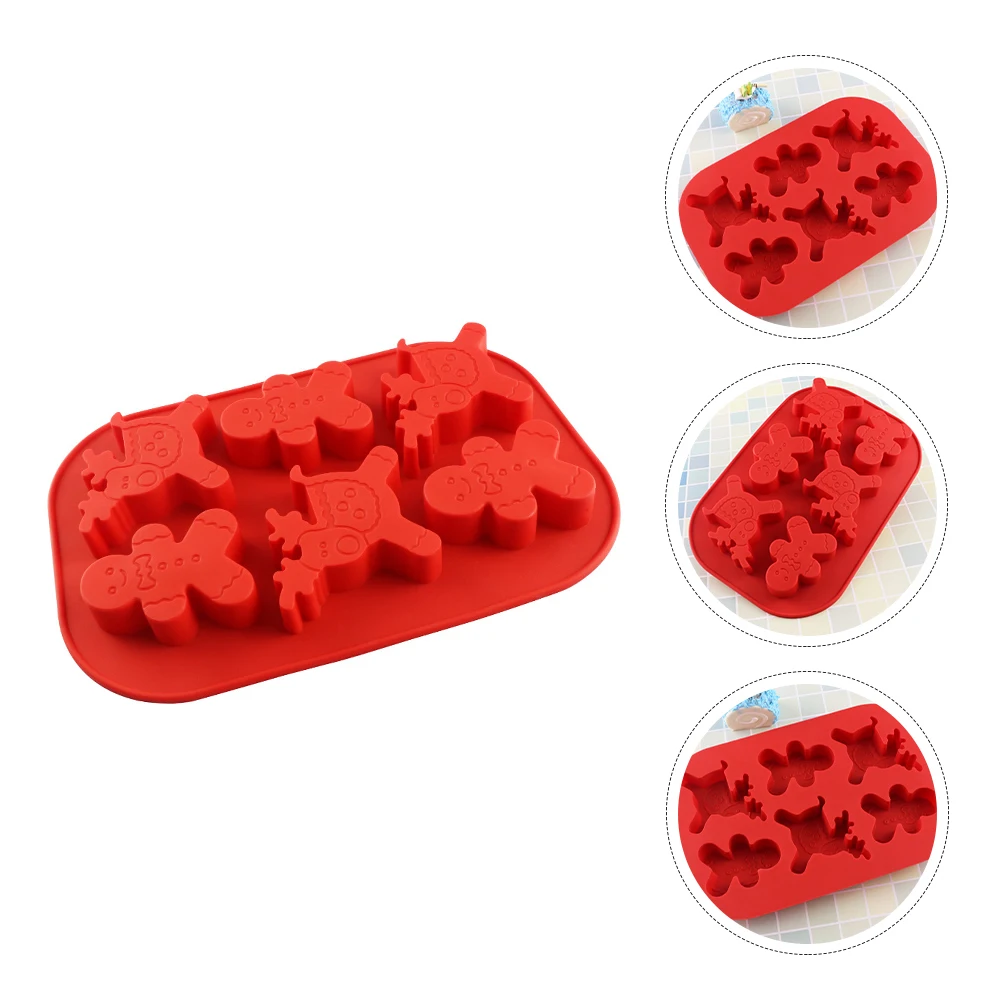 

Silicone Baking Making Silicone Baking Mold Mold Christmas Deer Heat Cold Resistant Dishwasher Safe Cake Making Kitchen Tool