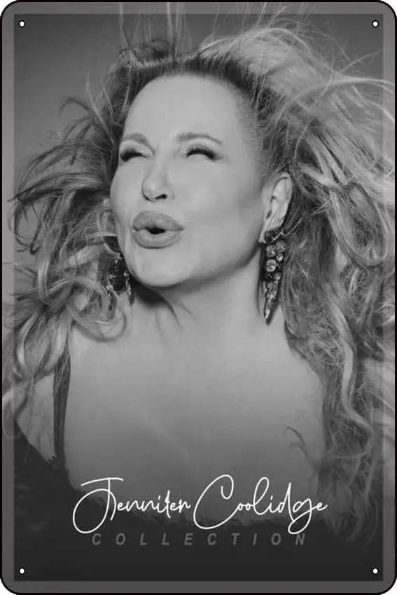 Jennifer Coolidge (Acting) Metal Sign Gifts Wall Decor Funny Tin Signs Wall Art Posters Prints for Home Room Kitchen Bar Office