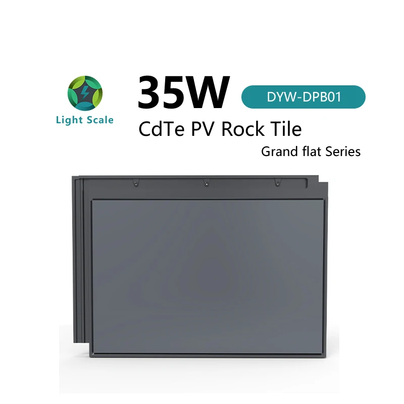 Waterproof BIPV Solar Roof Tile Power Generating Roofing System with CE Certified CdTe Roof Tiles for Builders and Contractors