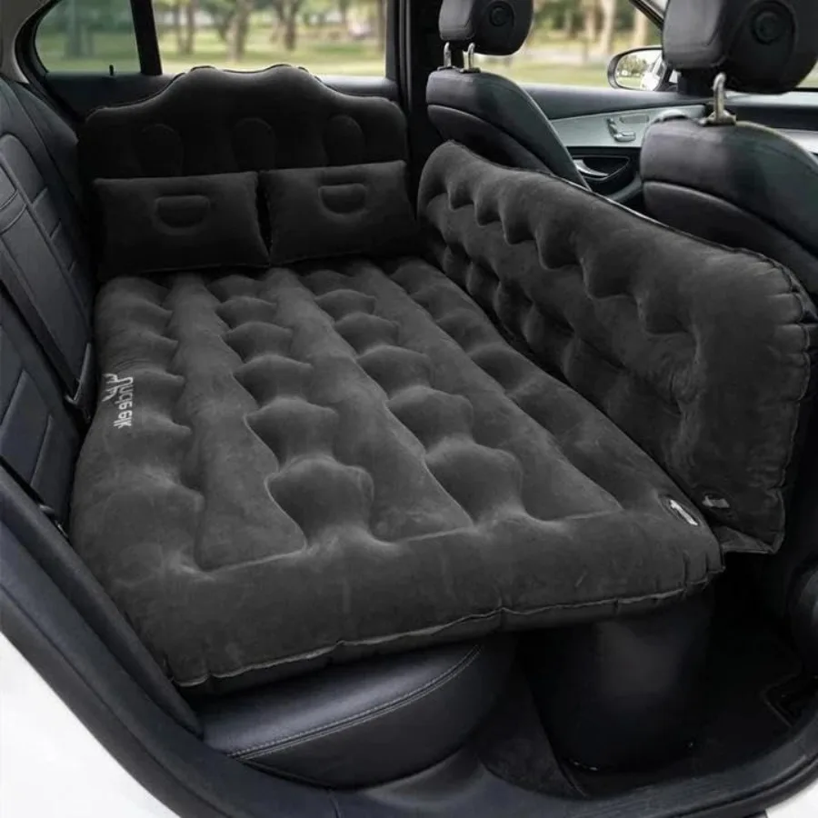 

Bed: Inflatable Back Seat for, Thick Camping Sleeping Pads with 2 Pillows and Air Pumps, Fits Sedan/Truck/SUV