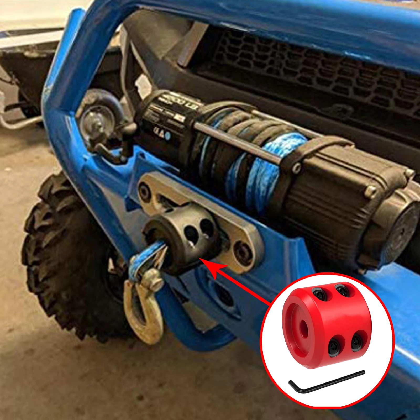 Parkeertouw Kabelbeschermer Voor Offroad Atv Utv Lier Veiligheidskabel Auto Stop Aansluiting Tractie Haak Auto Accessoires