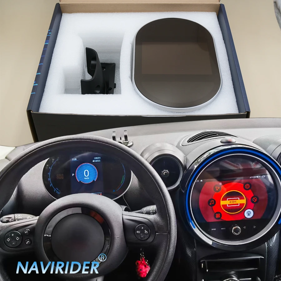 For BMW Mini R56 R60 2007-2014 Car Digital Cluster Instrument LCD Speedmeter Dashboard Panel Virtual Cockpit Tachometer Odometer