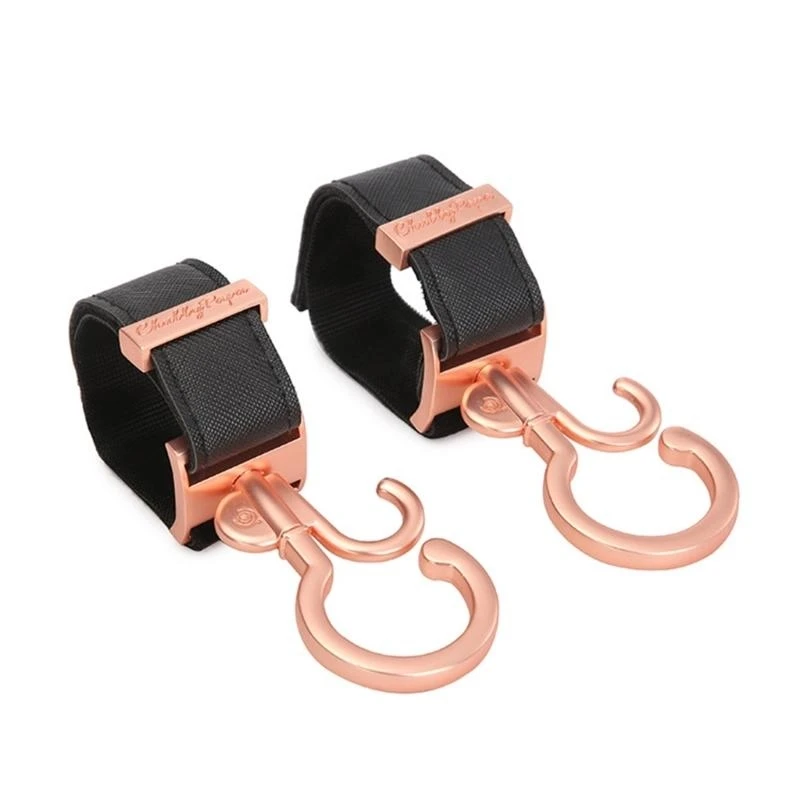 

23GD 1 Pair Mom Bag Hanger Strollers Double Hook Pram Car Accessories for Baby