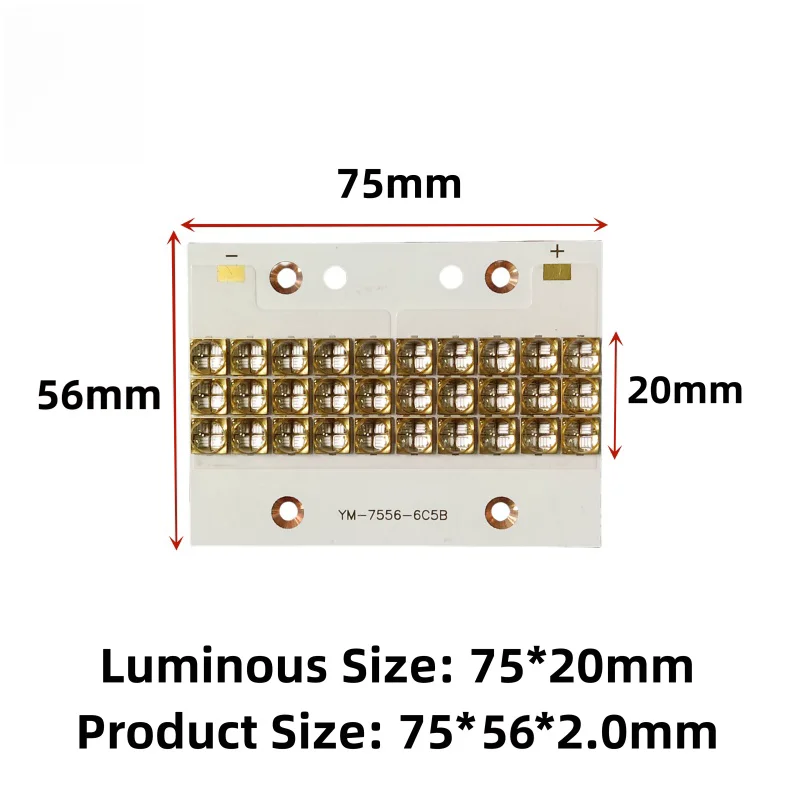 300 واط الأشعة فوق البنفسجية LED وحدة 6565 36nm 385nm 39nm 40nm تجفيف أوفست الحبر الطباعة الأشعة فوق البنفسجية علاج مصدر الضوء