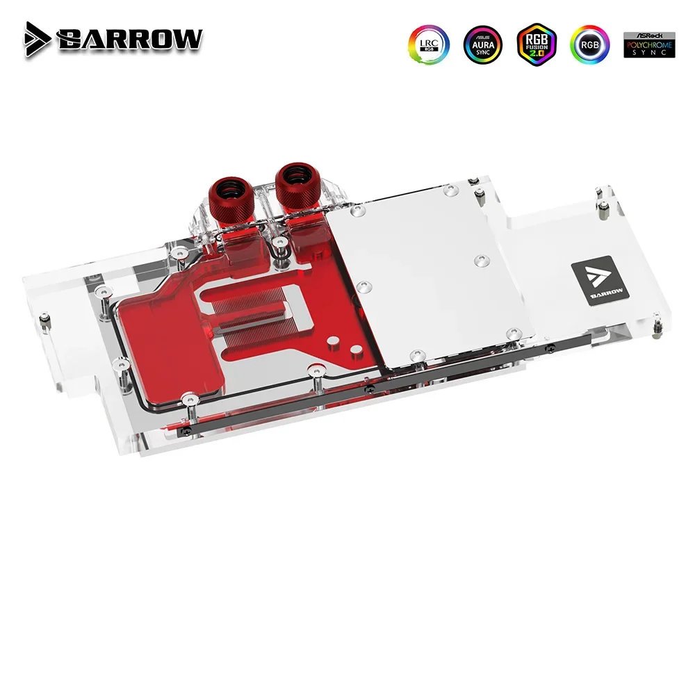 Imagem -02 - Barrow Gpu Placa Gráfica Cooler Bloco de Água para Asus Rog Strix Rtx2080ti 2080 s 2070s 5v Argb 3pin Aura Sync