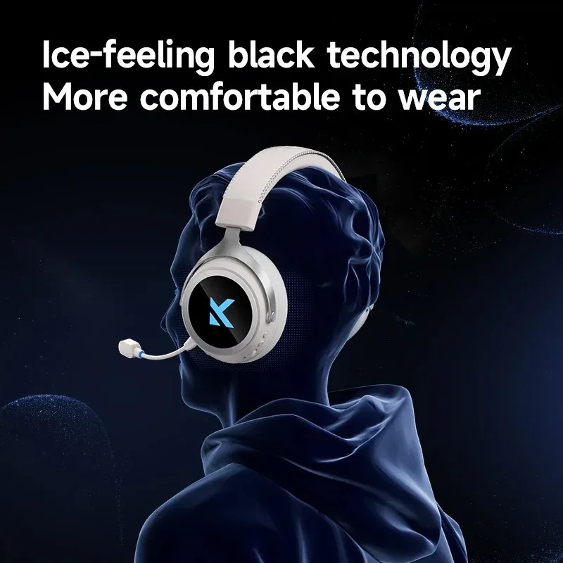 MCHOSE X9 juego inalámbrico 7,1 auriculares Bluetooth 2,4G tres modos 53mm papel de aluminio diafragma de polímero auriculares de regalo eSports