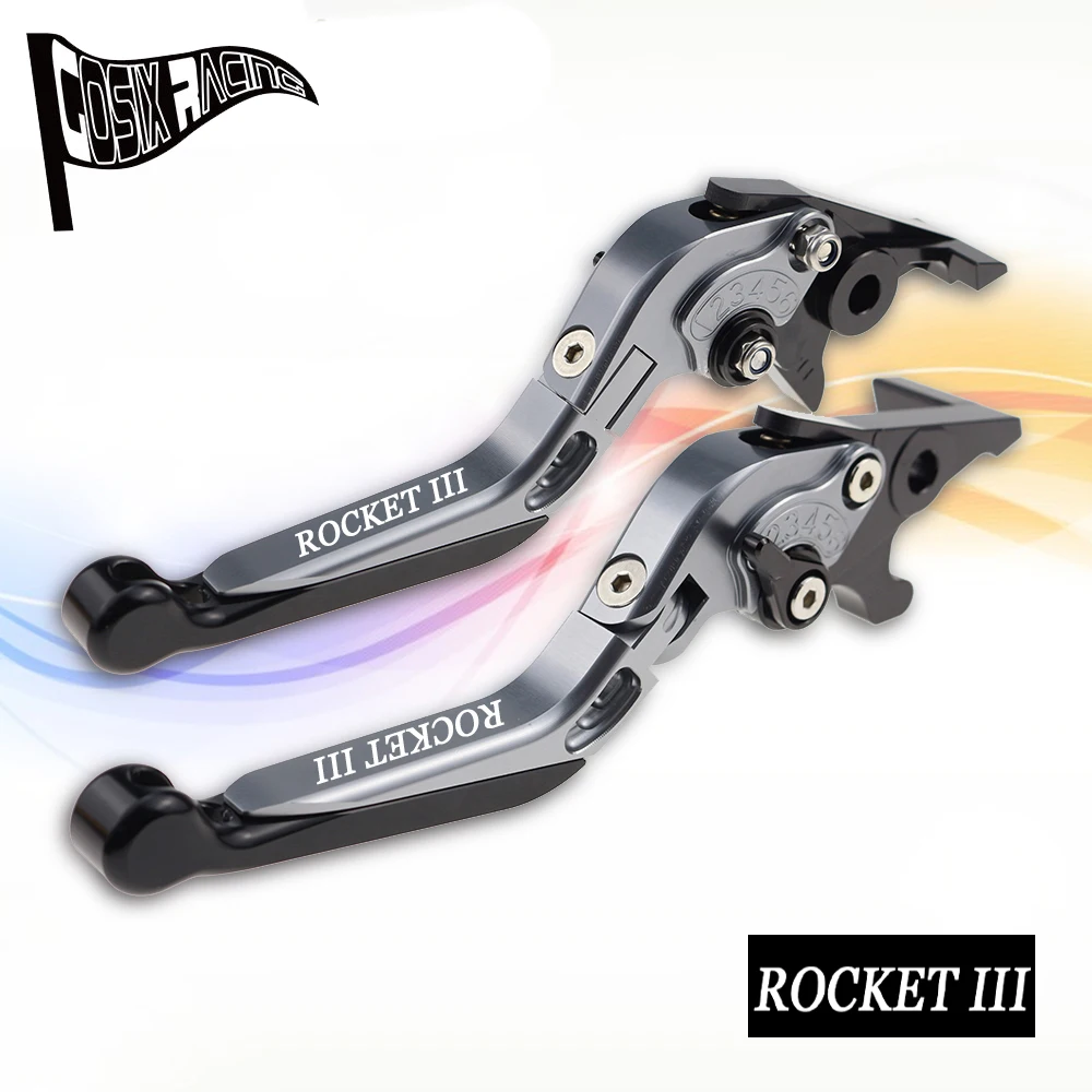 

Fit For ROCKET III/CLASSIC/ROADSTER Motorcycle CNC Accessories Folding Extendable Brake Clutch Levers Adjustable Handle Set