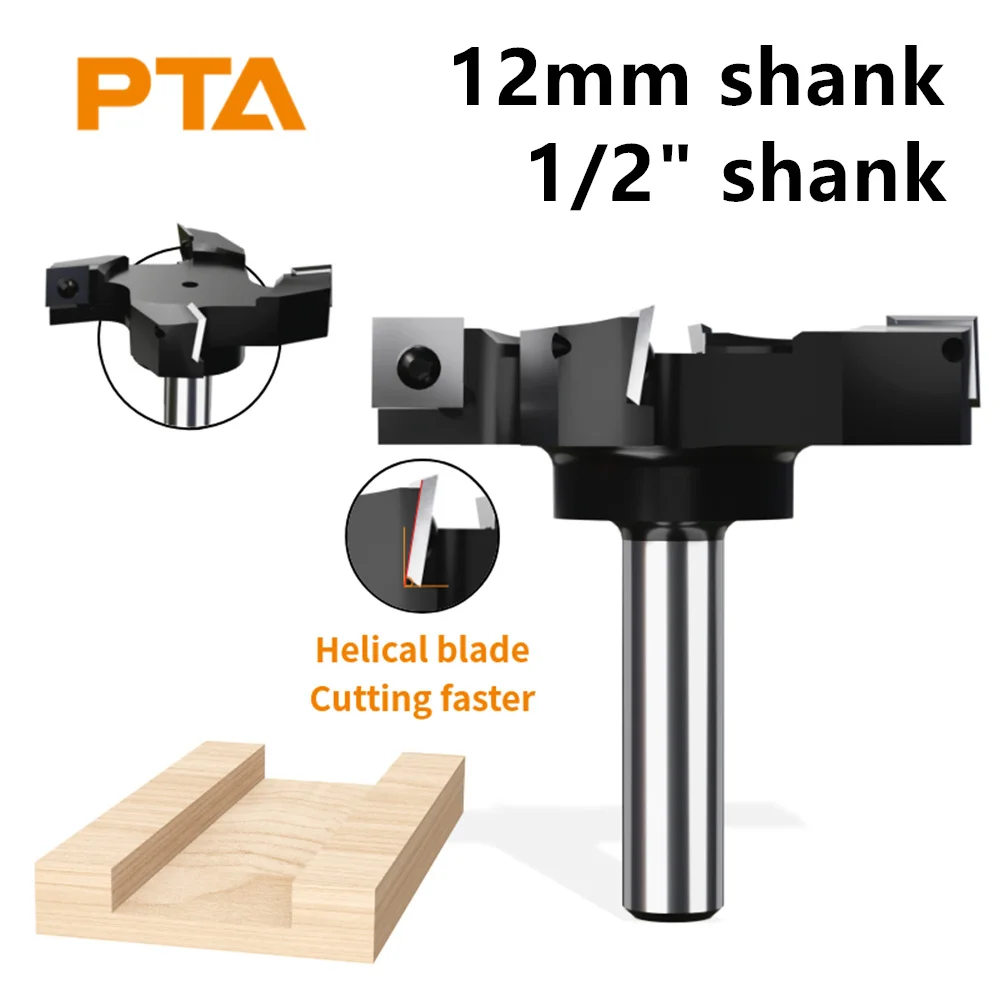 cortador de entalho tipo t para madeira bit roteador madeira fresamento cara carboneto fresamento final 12 mm 127 mm z4 01