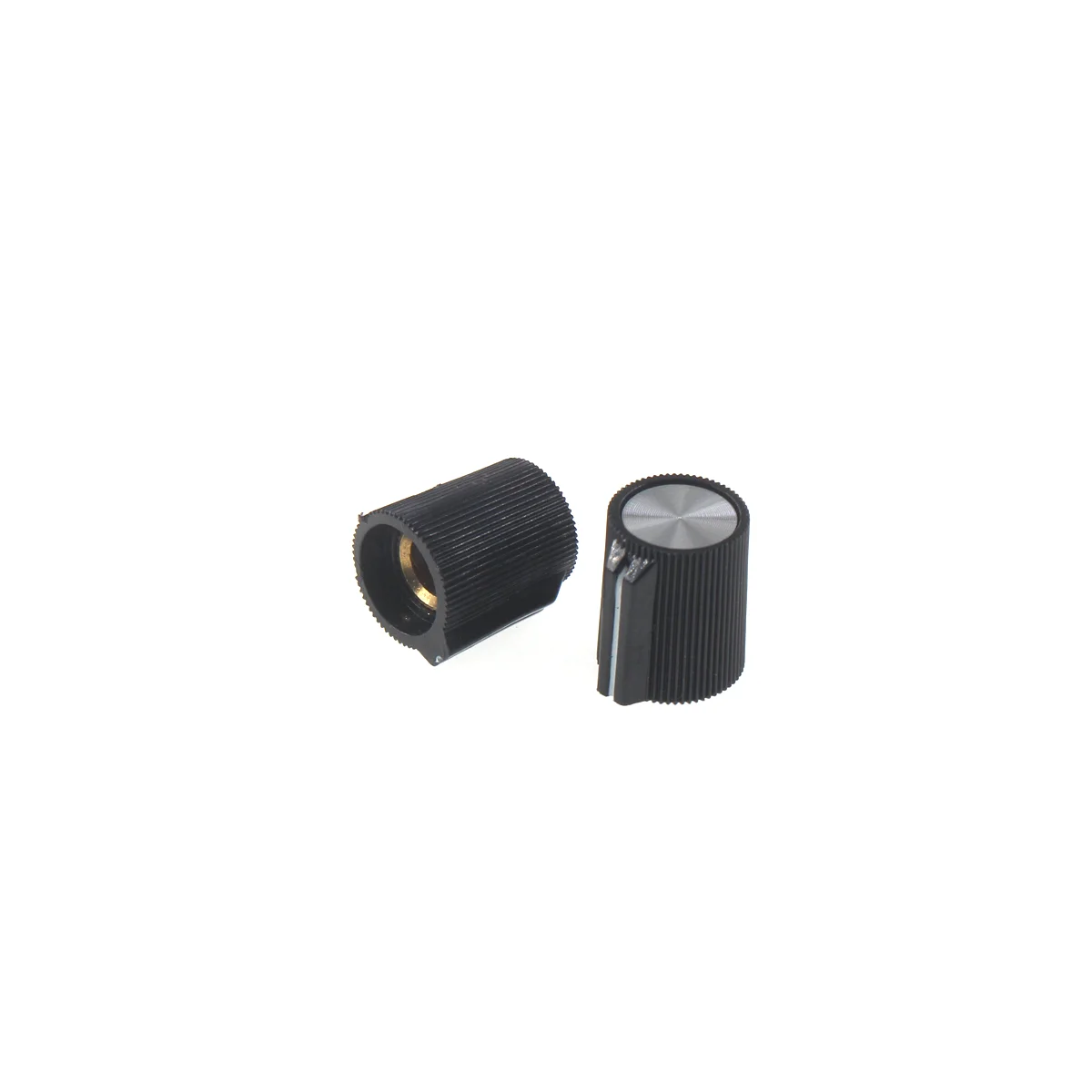 10pcs 14×17mm plastic knob potentiometer knob cap panel operation adjustment knob cap copper core round hole 6mm