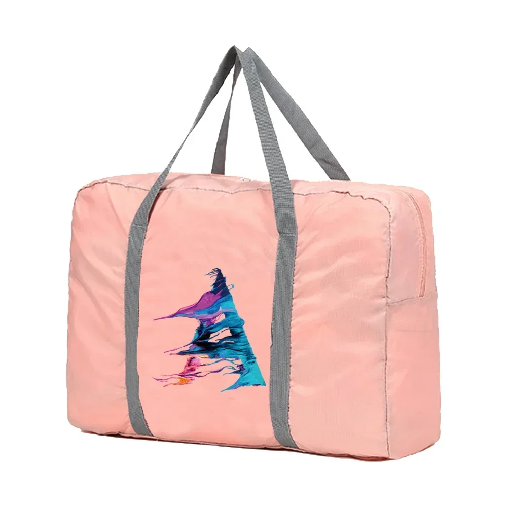 حقائب حمل السفر، حقائب سفر قابلة للطي، حقائب يد ذات سعة كبيرة، منظم ملابس، فرز الأمتعة، حقيبة نسائية بنمط الطلاء