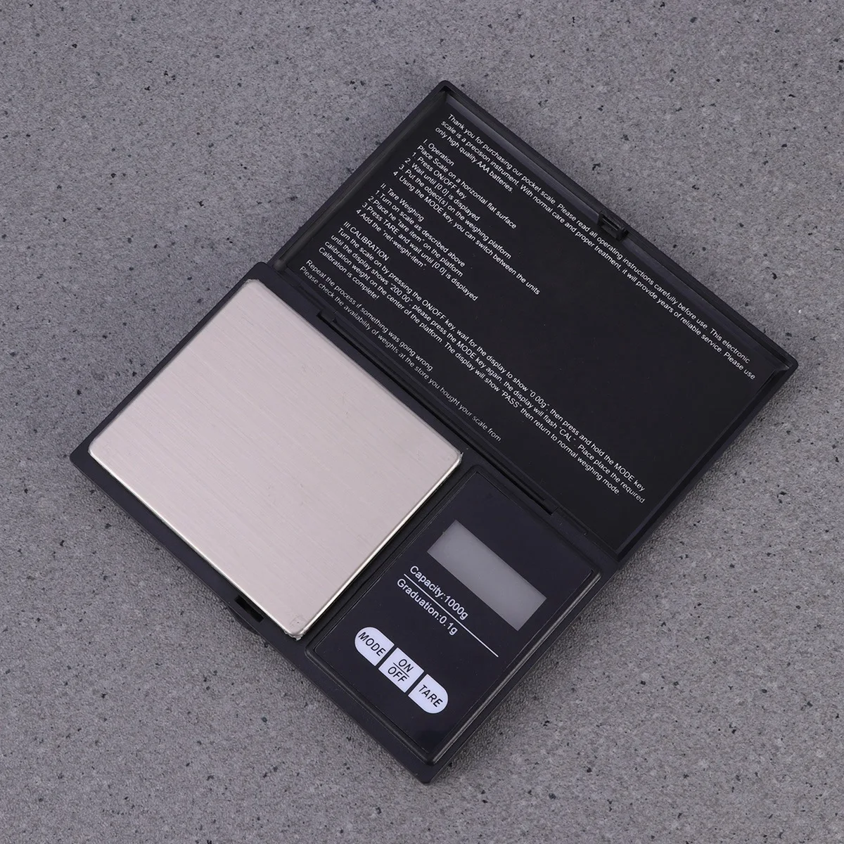 เครื่องชั่งดิจิตอลความแม่นยำสูง 1 กก. 0.01 กรัม หน้าจอ LCD พร้อมไฟพื้นหลัง ดีไซน์กะทัดรัด สำหรับชั่งทอง เงิน อัญมณ์ เหรียญ ยา และงานอดิเรก