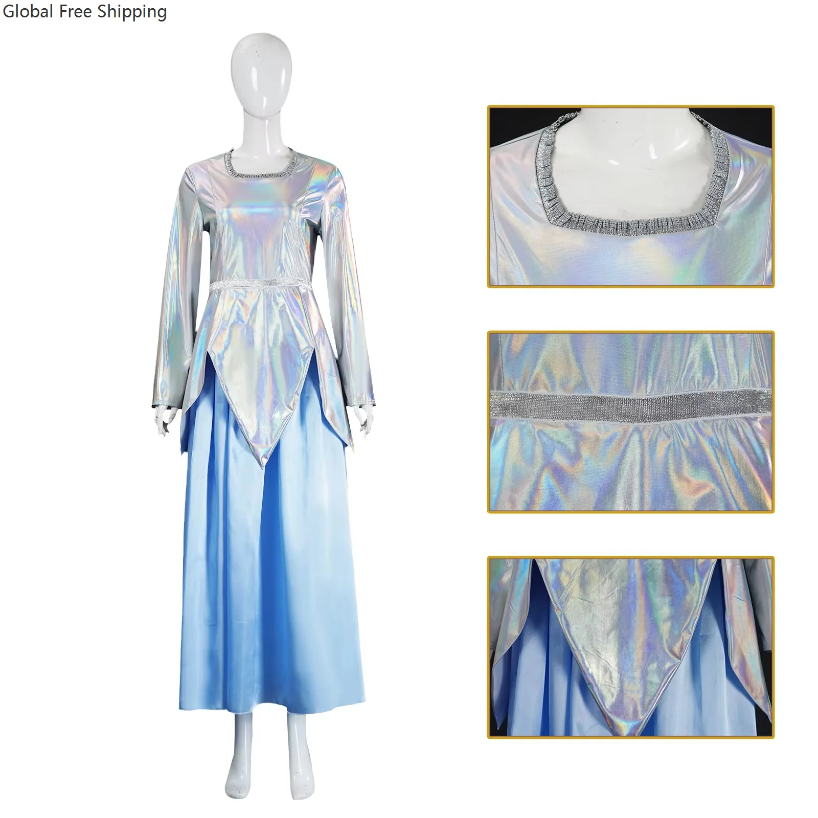 

Fairy Godmother Cosplay Costume Women's Halloween Carnival Party Masquerade Adult Ladies Stage Performance Clothing Skirt Suit