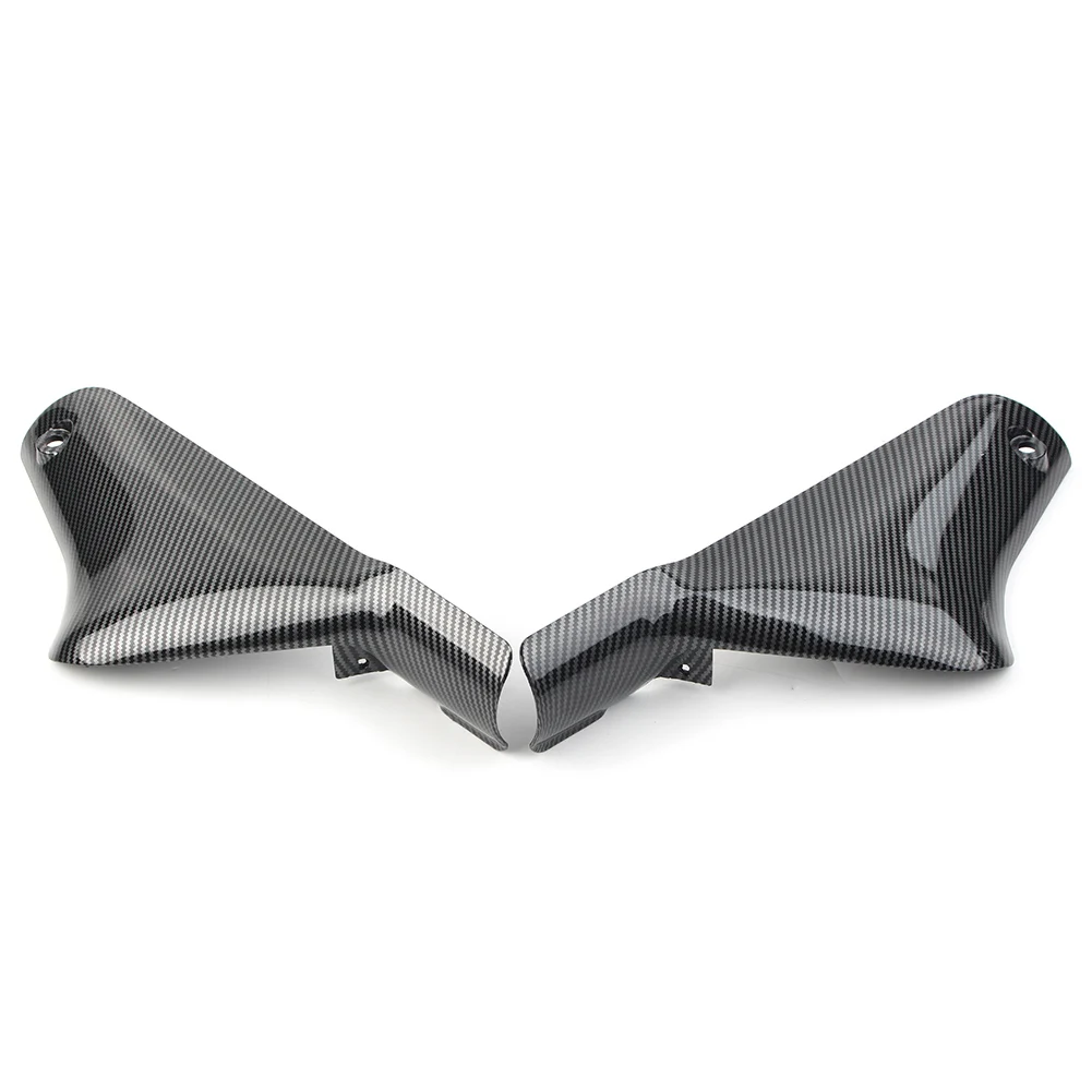 2Pcs Carbon Fiber Color Motorbike Front Fender Fairing Cover For Kawasaki ZX6R ZX-6R 2000 2001 2002 Both Side Protector Guard