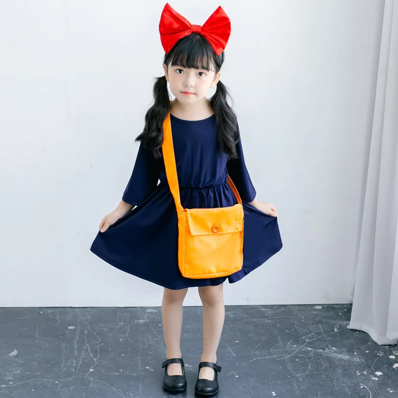 Disfraces de Halloween para niños, ropa para niños, vestido de servicio de entrega de la pequeña bruja, costo de rendimiento Hayao Miyazaki cos Kiki
