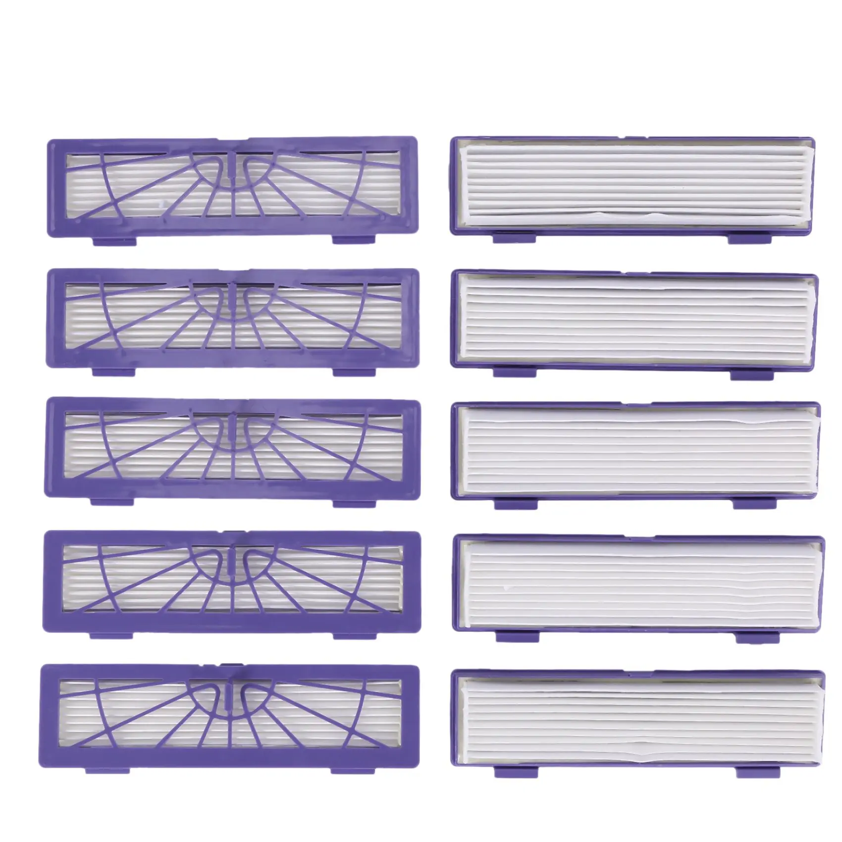 10 Uds filtros Hepa para Neato Botvac D/Serie conectada D7 D80 D85 D3 D75 D5 70E 75 80 85 piezas de aspiradora mascotas/alérgicas