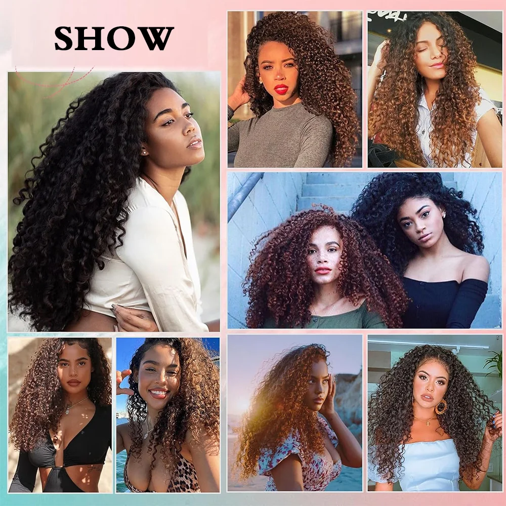 Women's Clip-In Curly Hair Extensions, Synthetic Wavy Fibers, Lightweight & Breathable, Fashion Icon Hairpiece for Daily Wear image 6