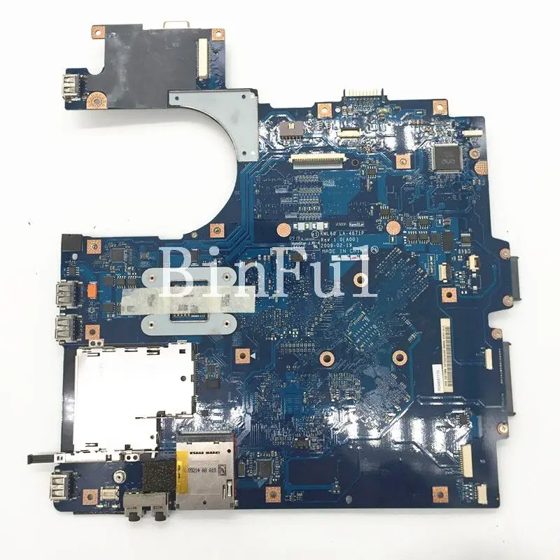 CN-0P383J 0P383J P383J Mainboard For DELL 1720 V1720 Laptop Motherboard KML60 LA-4671P GM45 512MB G96-600-C1 100% Full Tested OK