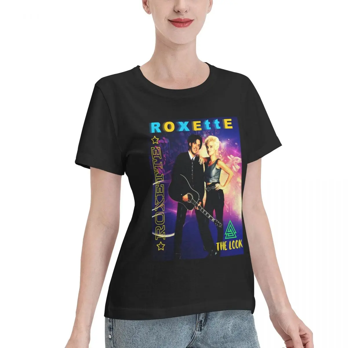 Wardrobe Essential ROXETTE THE LOOK Women's T-shirt Simple Chic Soft Skin Friendly Top