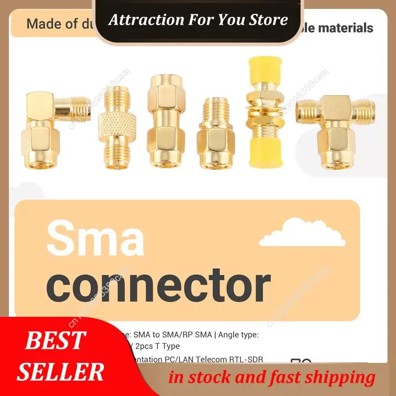 حار بيع 15 نوع RF هوائي طقم محوّل SMA موصل SMA ذكر أنثى محول ل واي فاي هوائي تمديد كابل نظارات Ante #4