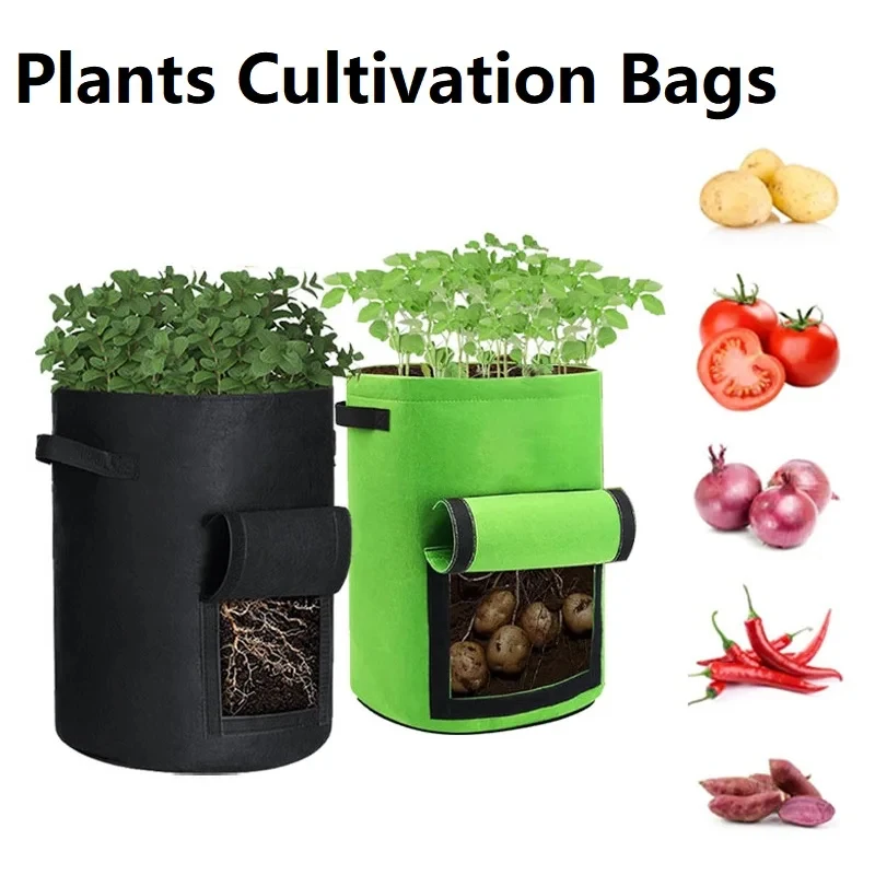 

Мешки для выращивания картофеля из нетканого материала с ручкой-клапаном, горшки для овощей для сада, для томатов, моркови, лука