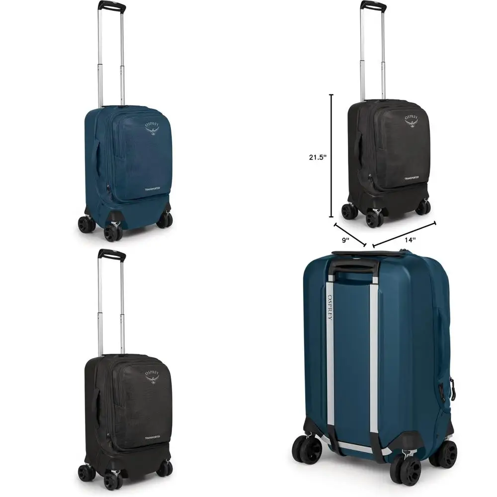 

гибридная ручная кладь с 4 спинневыми колесами, 22 дюйма, 36 л, Вентури синий