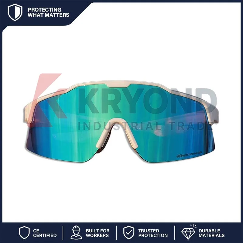 Gafas de Sol Deportivas para Exteriores BASTO BS1030, Protección UV, Resistentes al Viento y al Polvo, para Ciclismo, Running, Senderismo, para Hombre y Mujer