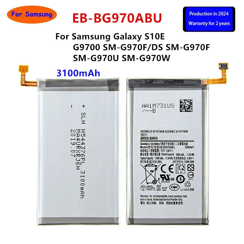 Brand New EB-BG970ABU 3100mAh Battery For Samsung Galaxy S10E S10 E G9700 SM-G970F/DS SM-G970F SM-G970U SM-G970W