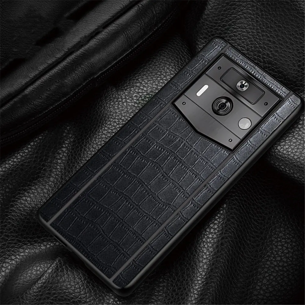 Тонкий чехол из искусственной кожи с крокодиловым узором для делового чехла VERTU METAVERTU 2.