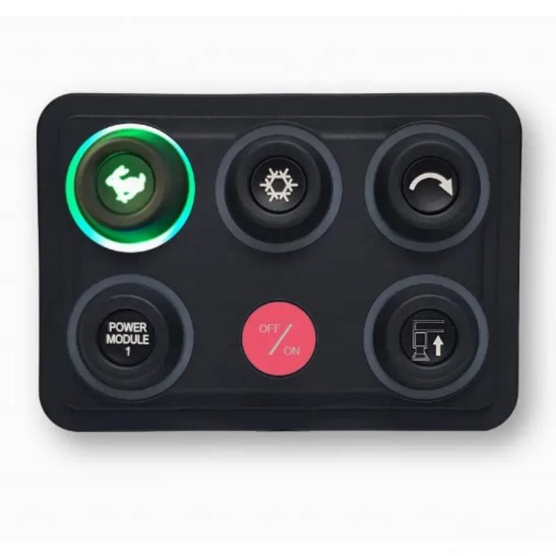 ForThe New12V/24V 7-color Backlit LED Display Intelligent Control Panel ABS Material APP Remote Control Switch 12-way controller