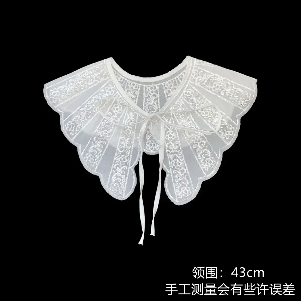 New cute ins wind embroidery lace retro fake doll collar shawl DIY decorative clothing all-match lace fake collar accessories