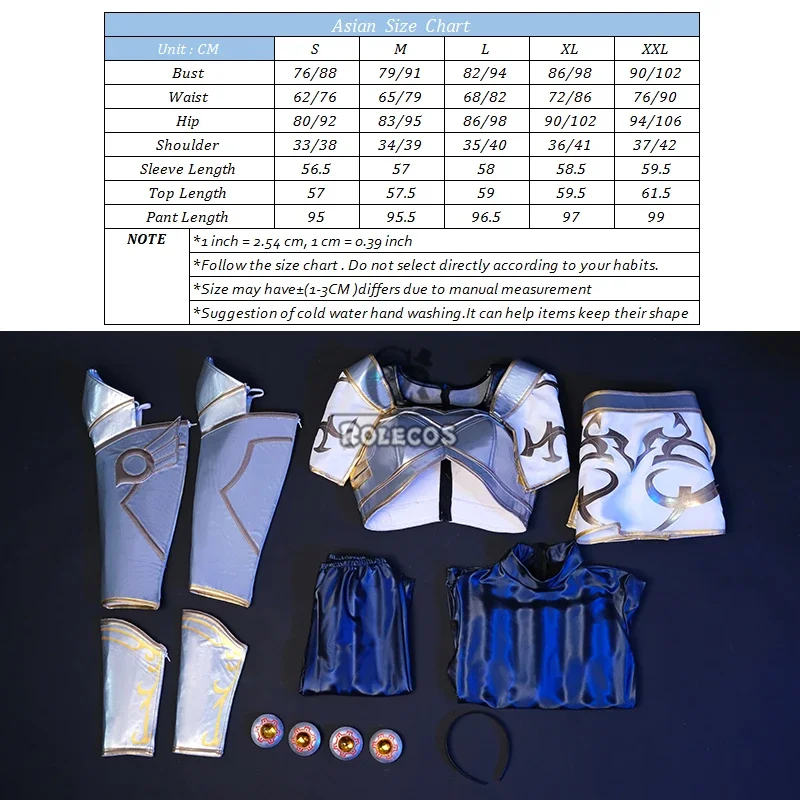 Cosplayrolecos a senhora da luminosidade lux cosplay traje luxanna coroa guarda halloween lux traje feminino uniforme conjunto completo outfi