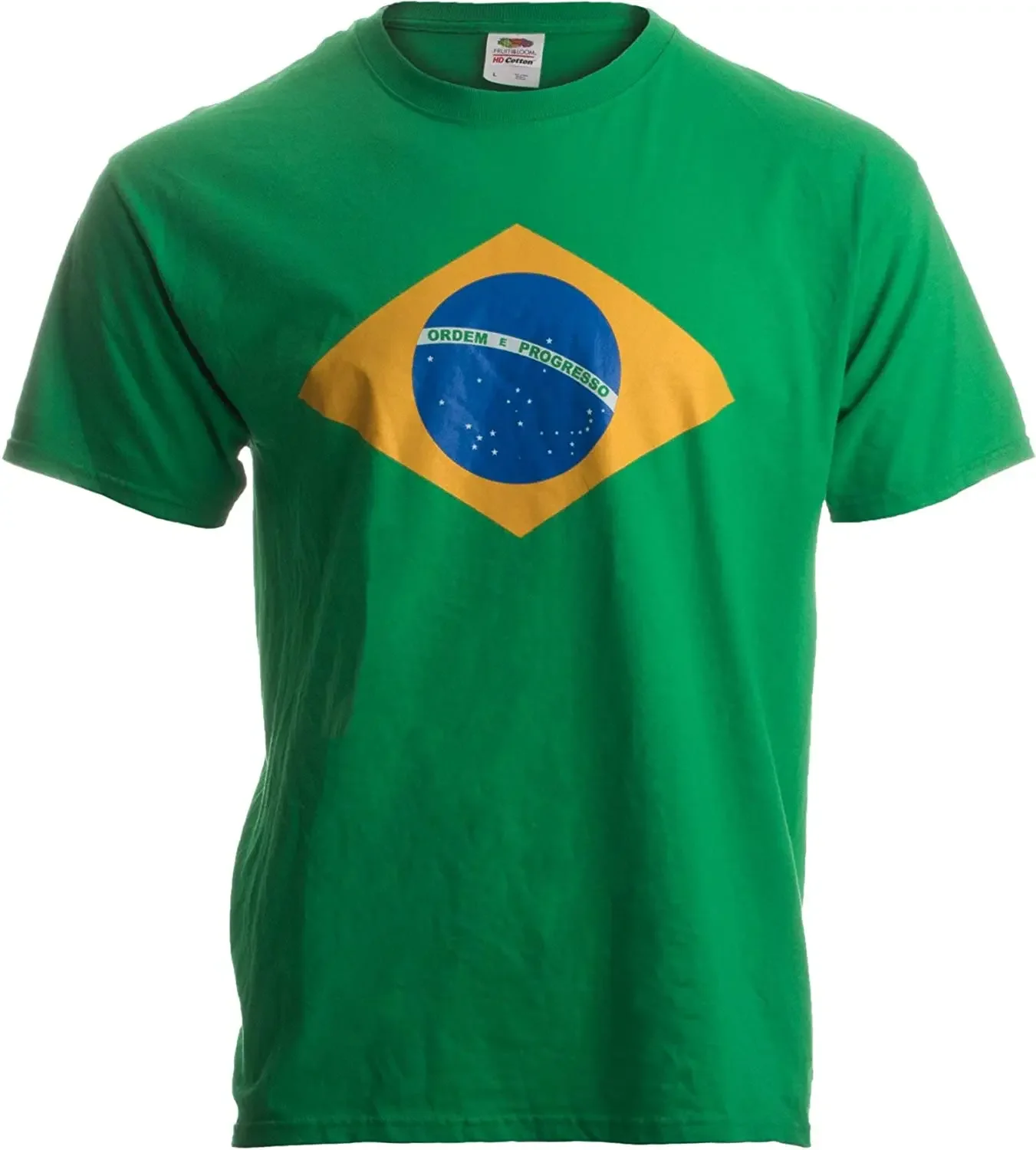 Brazil National Flag T Shirt Brasil Brazilian Green T-Shirt Men Short Casual Four Seasons O-Neck Shirts