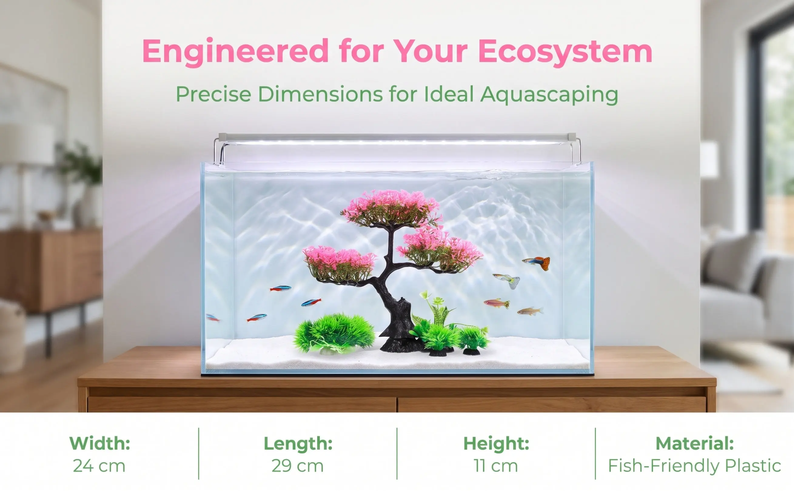 1Set Artificial Aquarium Plants Realistic Plastic Combination Fish Tank Decoration Fake Plants Turtle Tank Accessories