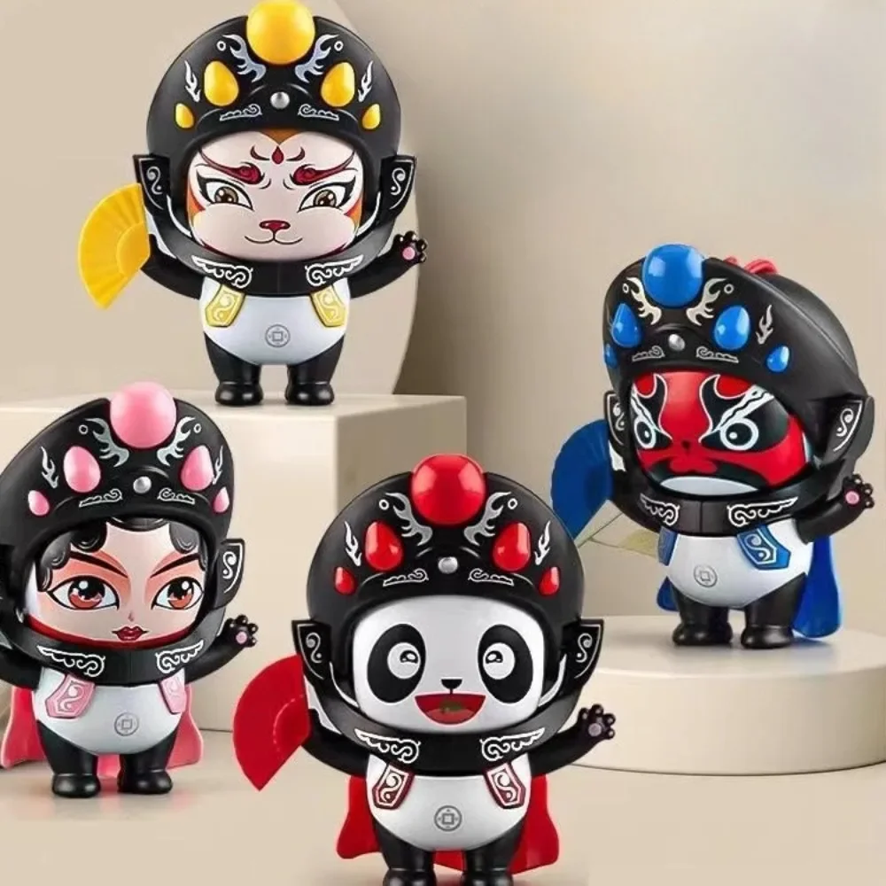 Muñeco Panda de la Cultura Tradicional de la Ópera de Sichuan China, Muñeco Infantil Interesante con Caras Intercambiables, Regalo, Souvenir, Juguete