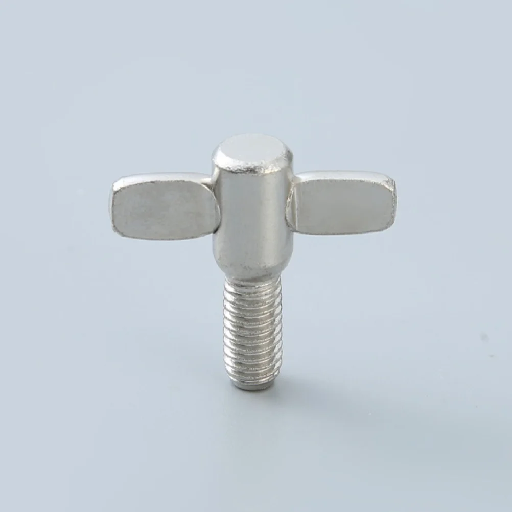 

10Pcs Drum Set Screws Aluminum Alloy Reliable Stable Cymbal Wing Screw Fixing Screws Kit M6 Wing Screw Drum Set Bolt