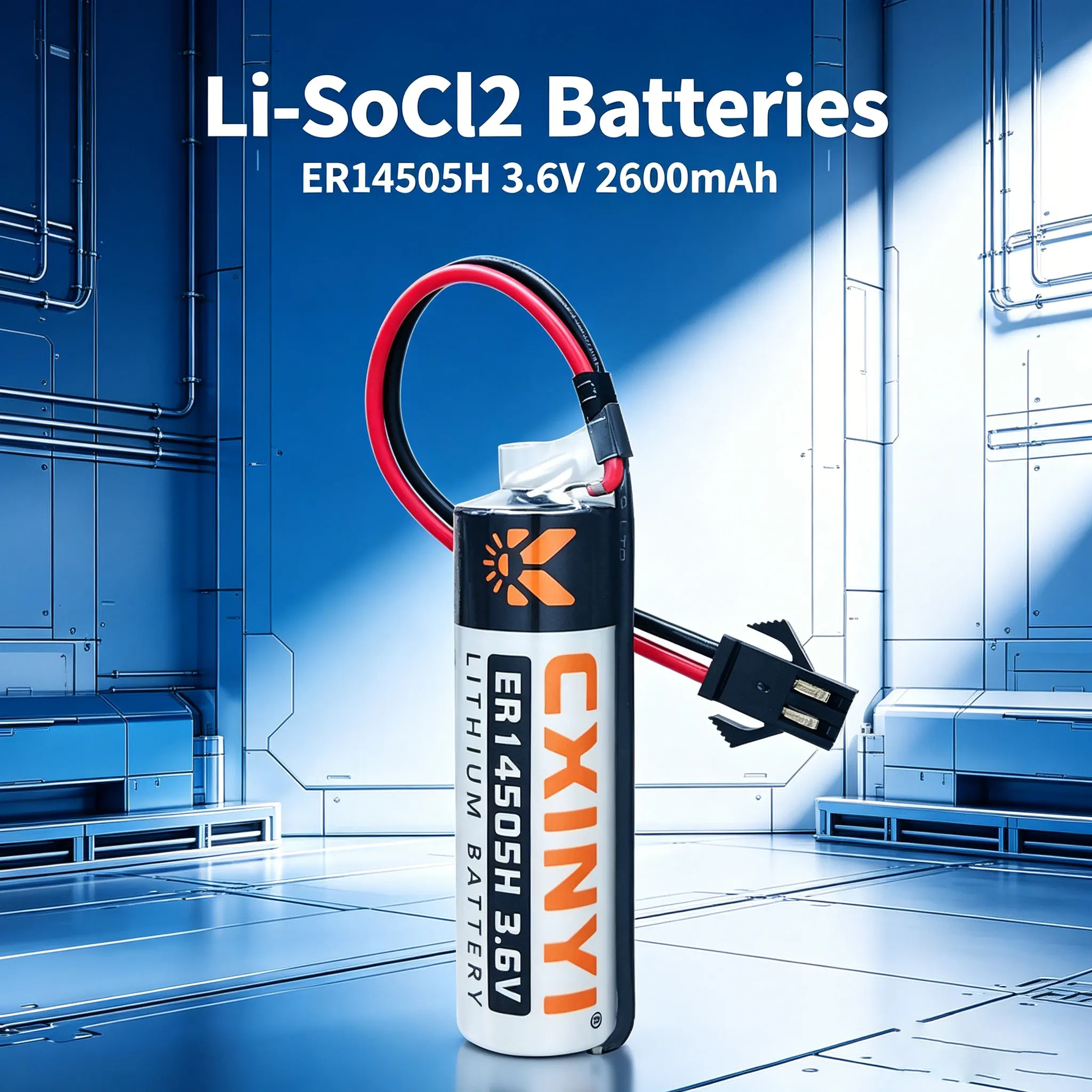 CXINYI ER14505H 3.6V Li-SOCl2 Batteries 2600mAh Robot Industrial Control Servo Encoder Driver Temperature Sensor