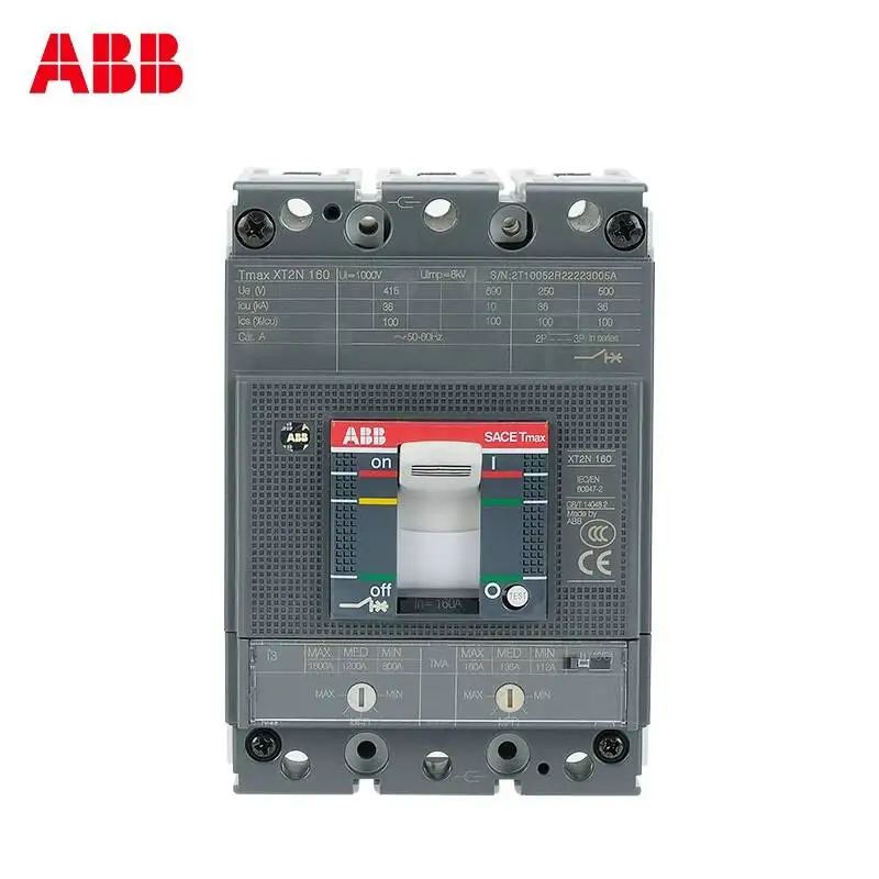 Abb Molded Case Circuit Breaker Xt1n160 Three-Pole Air Switch Xt2/3S 100 200 250A Replaces S1N