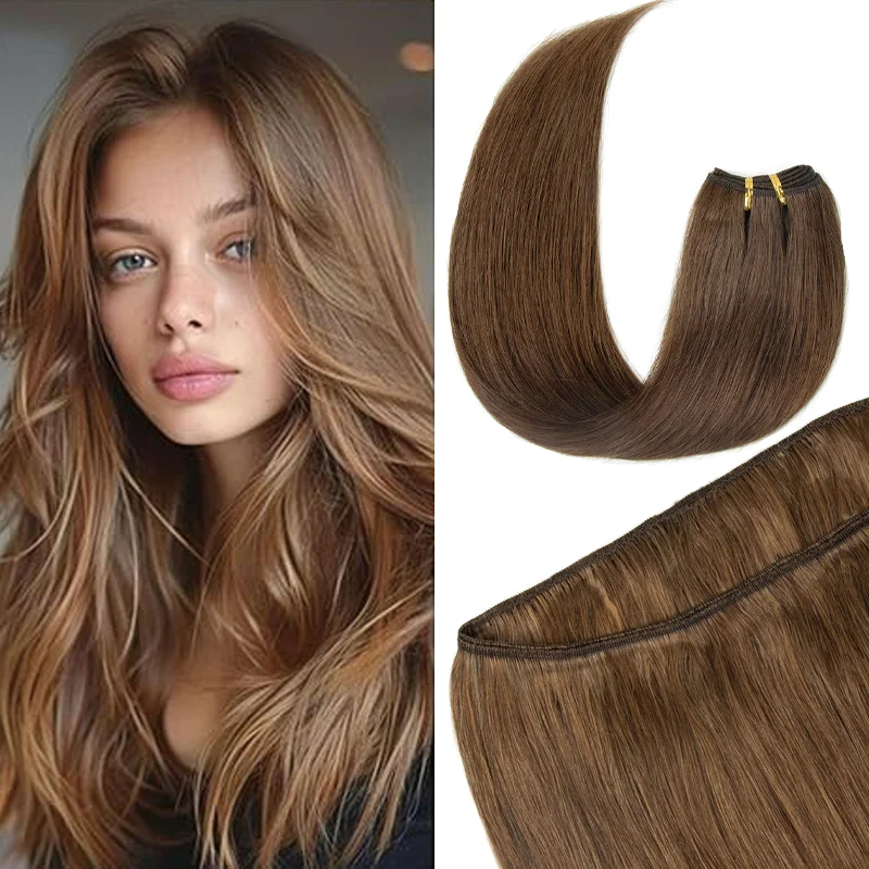 Für Frauen: Natürliche Echthaar-Bündel, Maschinell Gefertigte Remy-Haarverlängerungen, Natürlich Glatt, Weich, Zum Einnähen, Für Täglichen Gebrauch