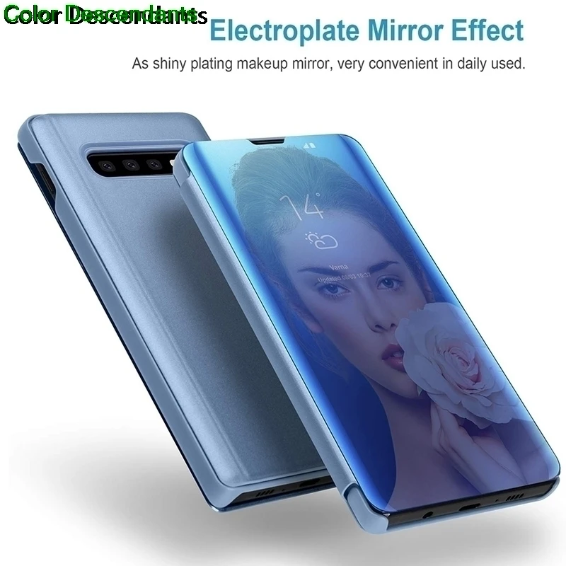 Luxury Plating Smart Mirror Cases for Samsung Galaxy S10 Plus G975 G975F/DS S10+ Flip Phone Cover For Samsung s10 Plus S 10Plus