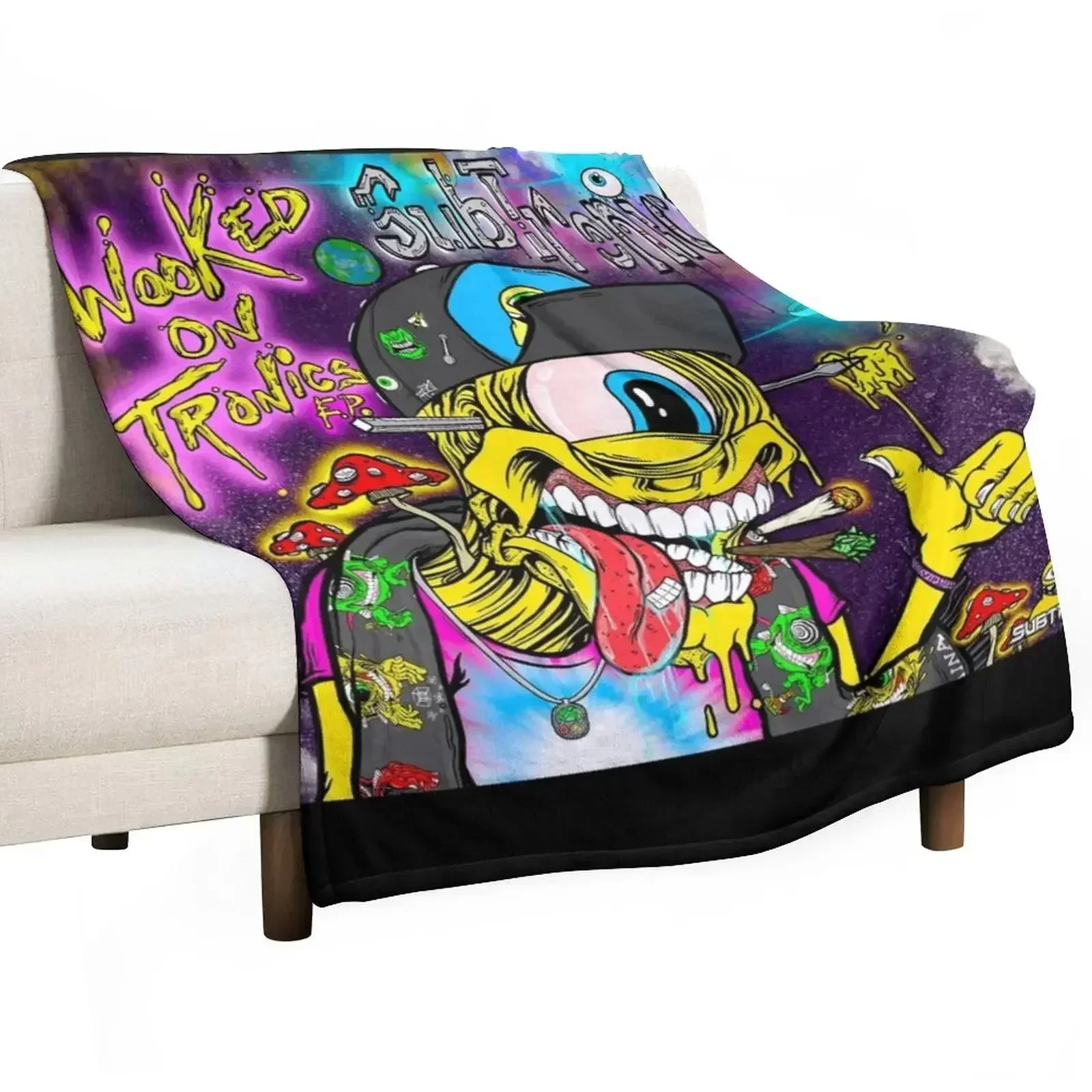 

Subtronics Throw Blanket Durable Warm Blanket for Daily Home Use