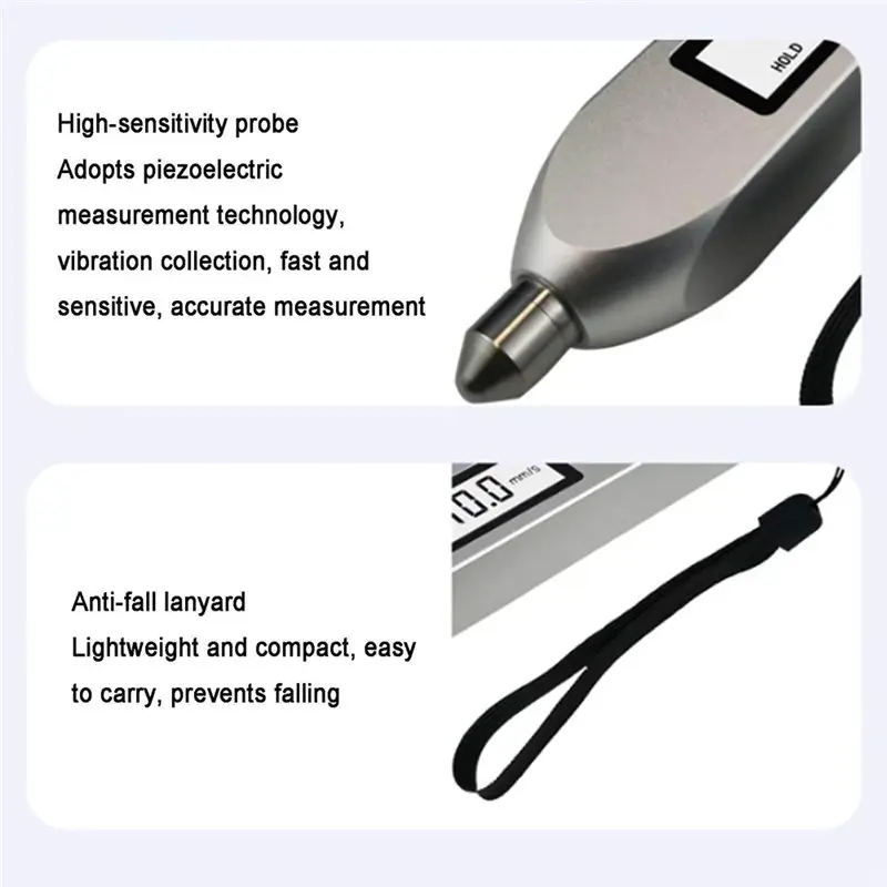 A25F-Pen Vibration Tester, Digital Analyzer Meter With LCD Screen, 0.1-199.9M/S², For Mechanical Fault Detection