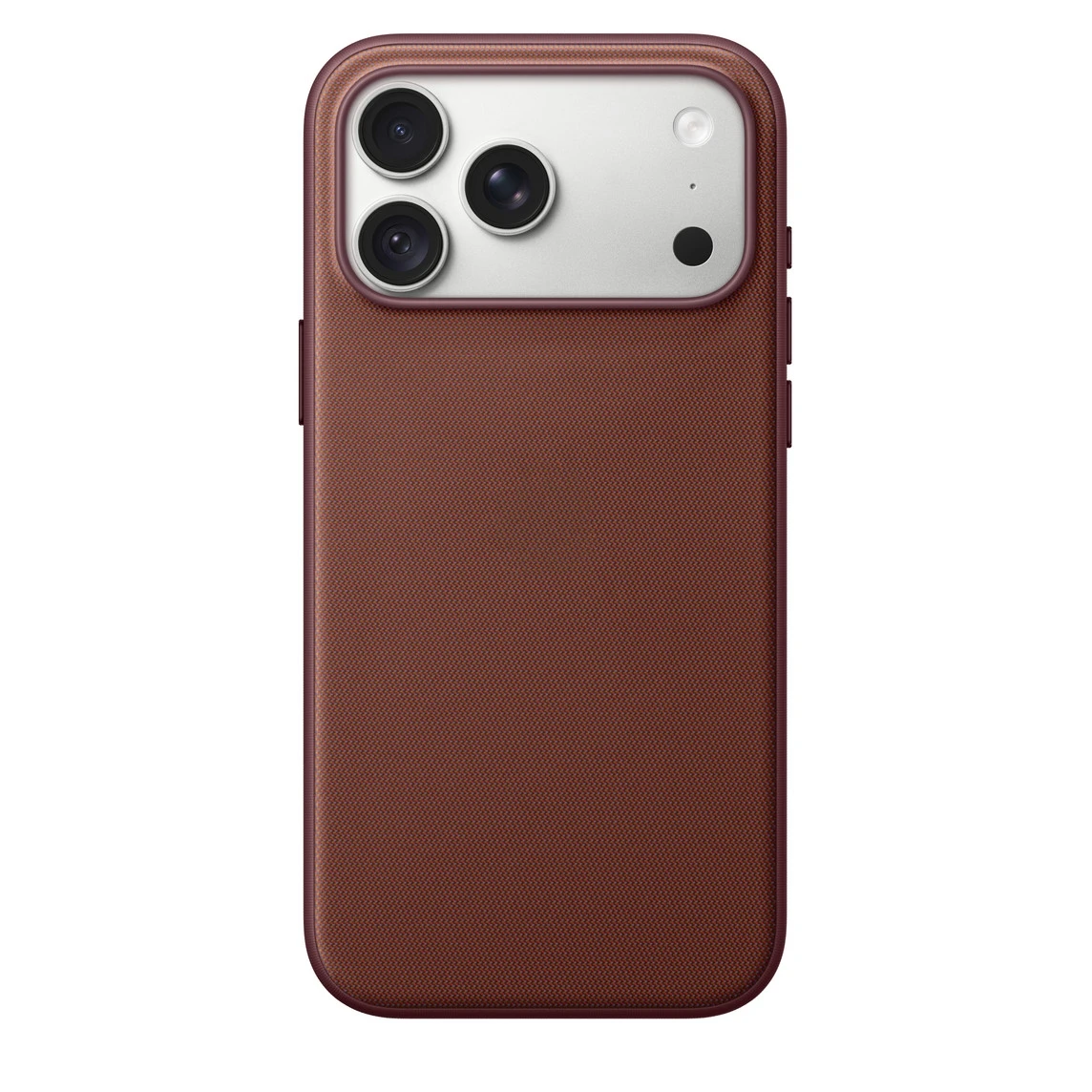 Technologiczne, tkane etui na telefon z magnetycznym zamknięciem, przeznaczone dla modelu 18 Pro Max. Zapewnia pełne ochronę aparatu, jest odporne na zarysowania, wykonane z tkaniny. Dostępne w wielu kolorach. — zdjęcie produktu 4