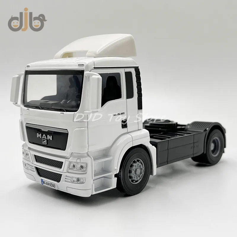 1:32 Diecast Metal Truck Model Toy Man TGS 26.480 Semi-Trailer Tractor Vehicle For Collection