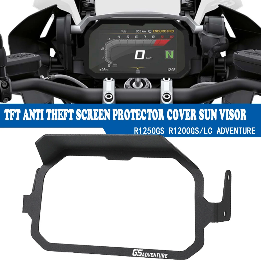 For BMW R1250GS R 1250 1200 GS Adventure R1200GS LC ADV TFT Anti Theft Screen Protector Motorcycle Accessories Meter Frame Cover